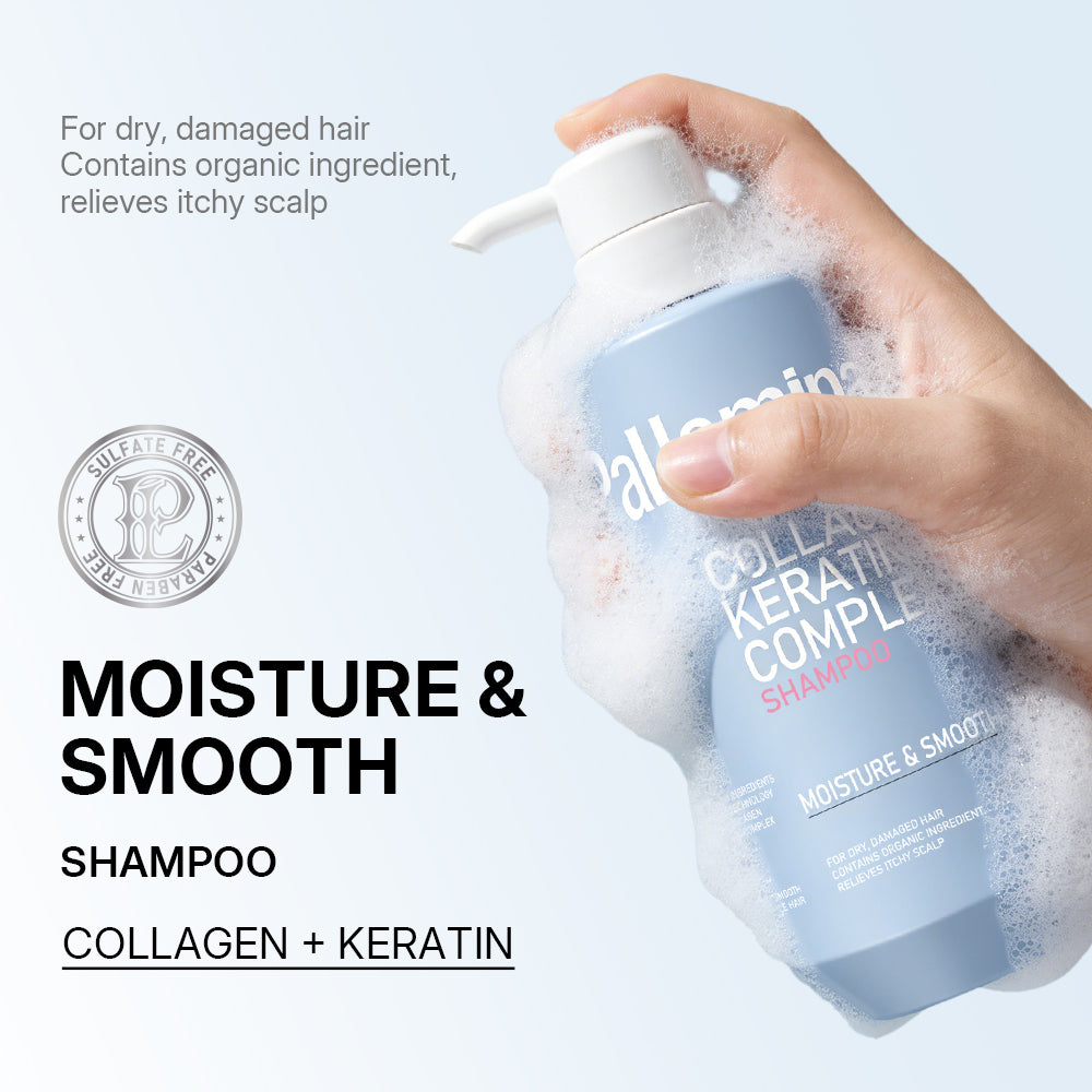 Pallamina Collagen Keratin Smoothing Shampoo – OEM / Private Label 500ml