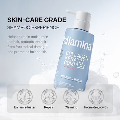 Pallamina Collagen Keratin Smoothing Shampoo – OEM / Private Label 500ml