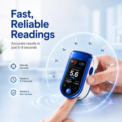 ⚕️ Non Invasive Daily Health Tracker | 💧 Needle-Free Wellness Trend Monitoring Device