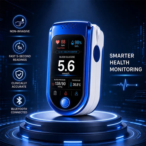 ⚕️ Non Invasive Daily Health Tracker | 💧 Needle-Free Wellness Trend Monitoring Device