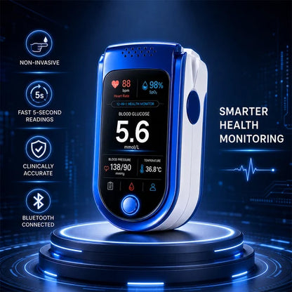 ⚕️ Non Invasive Daily Health Tracker | 💧 Needle-Free Wellness Trend Monitoring Device