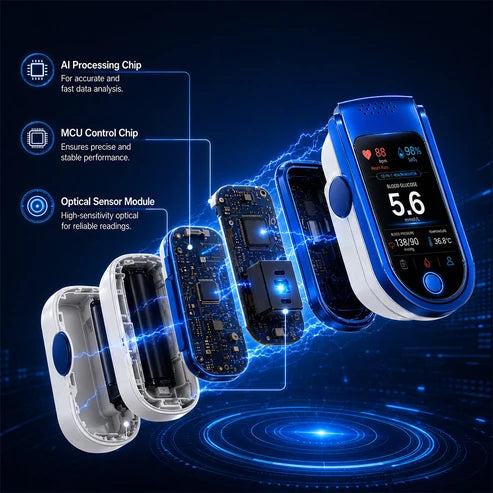 ⚕️ Non Invasive Daily Health Tracker | 💧 Needle-Free Wellness Trend Monitoring Device