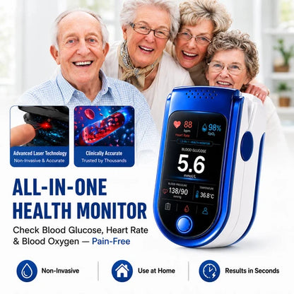 ⚕️ Non Invasive Daily Health Tracker | 💧 Needle-Free Wellness Trend Monitoring Device