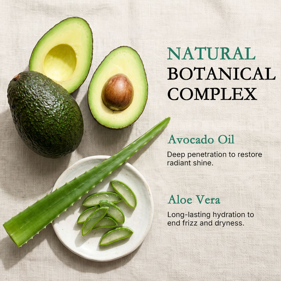 Pallamina Avocado & Aloe Vera Hair Mask – Deep Hydration Treatment for Curly, Dry & Frizzy Hair