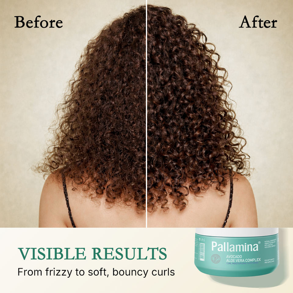 Pallamina Avocado & Aloe Vera Hair Mask – Deep Hydration Treatment for Curly, Dry & Frizzy Hair