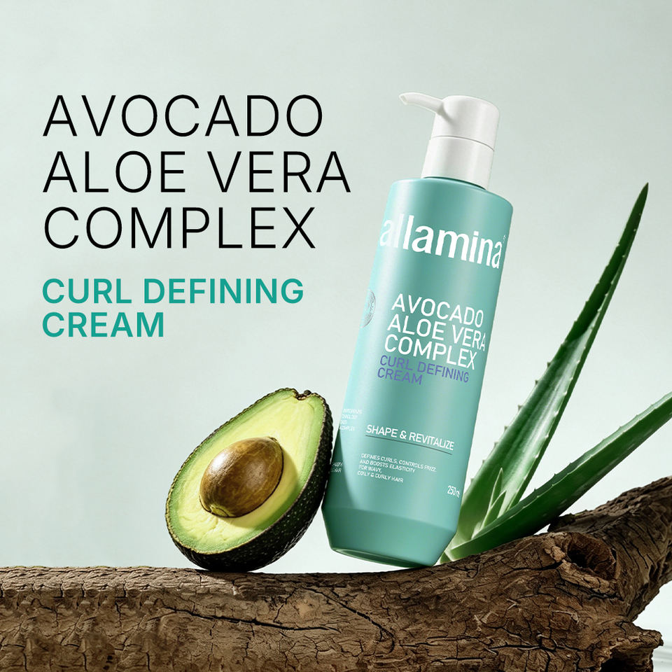 Pallamina Avocado Aloe Vera Curl Control Cream Lightweight Botanical Curl Styler For Natural Looking Curls