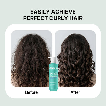 Pallamina Avocado Aloe Vera Curl Control Cream Lightweight Botanical Curl Styler For Natural Looking Curls