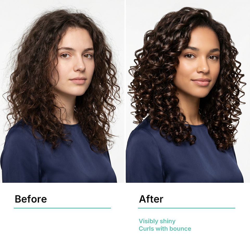 Pallamina Curl Enhancing Hair Oil With Macadamia & Jojoba Oil Complex For Dry Frizzy Curly Hair Repair
