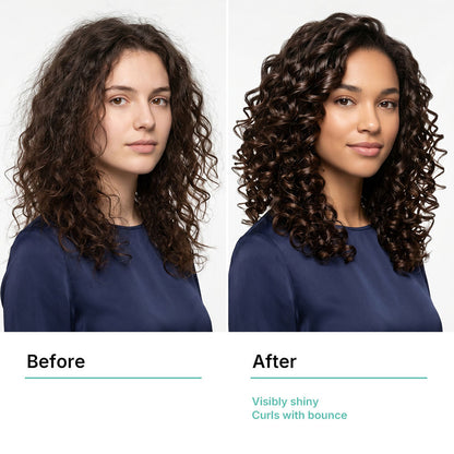 Pallamina Curl Enhancing Hair Oil With Macadamia & Jojoba Oil Complex For Dry Frizzy Curly Hair Repair