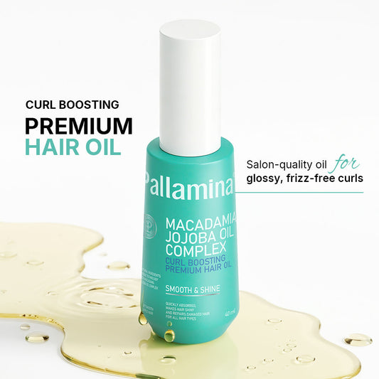 Pallamina B2b Curl Boosting Premium Hair Oil For Curly Hair Macadamia Jojoba Oem Private Label And Bulk Orders