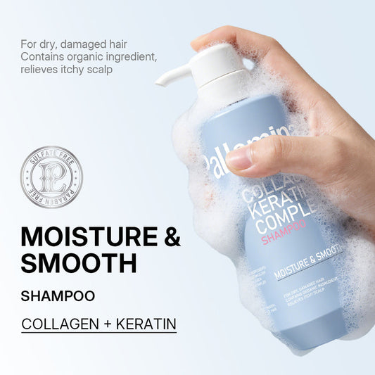 Collagen Keratin Private Label Shampoo – Refreshing, Hydrating & Smoothing Cleanser for Dry, Damaged & Color-Treated Hair