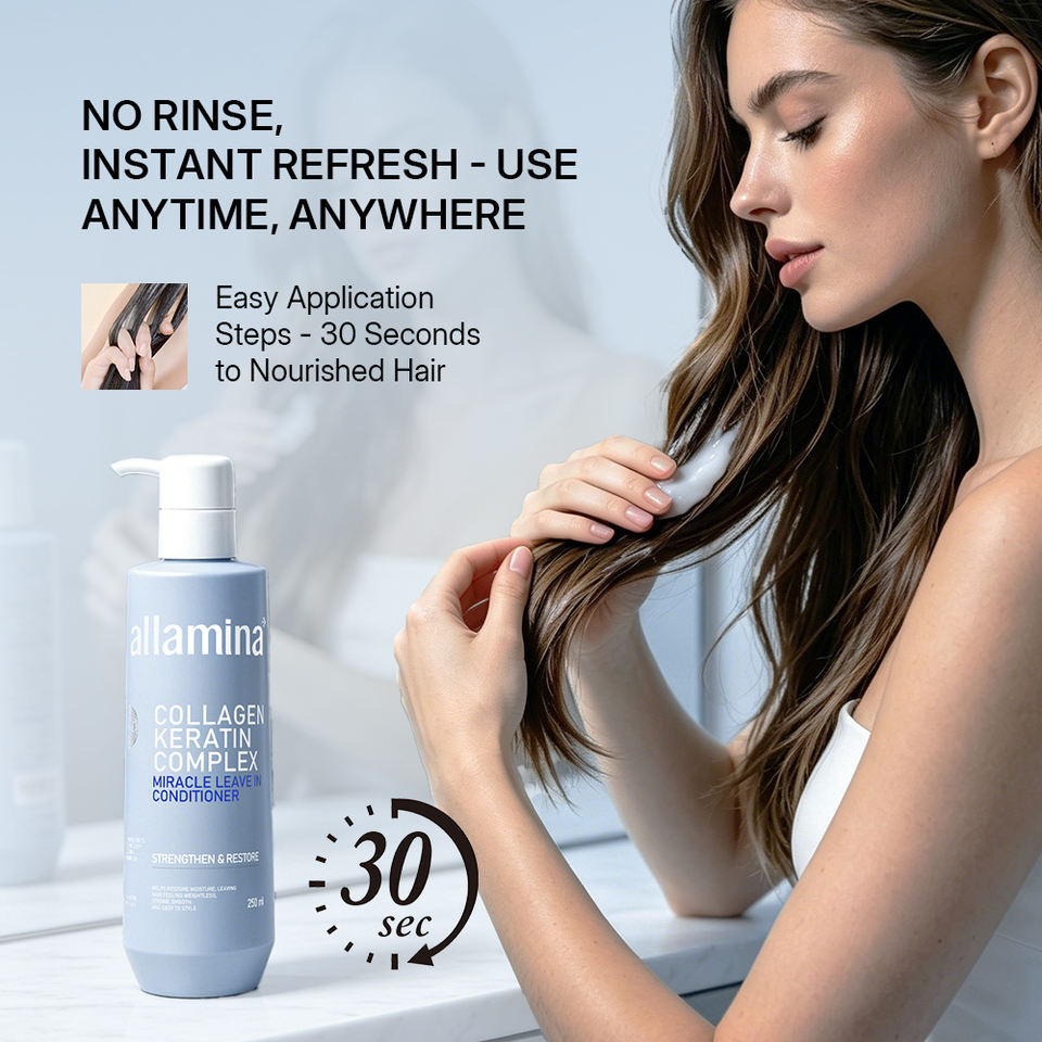 Pallamina Collagen Keratin Shampoo – Salon-Grade Moisturising Cleanser with Argan Oil for Damaged, Dry & Color-Treated Hair