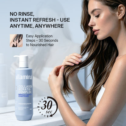 Pallamina Collagen Keratin Shampoo – Salon-Grade Moisturising Cleanser with Argan Oil for Damaged, Dry & Color-Treated Hair