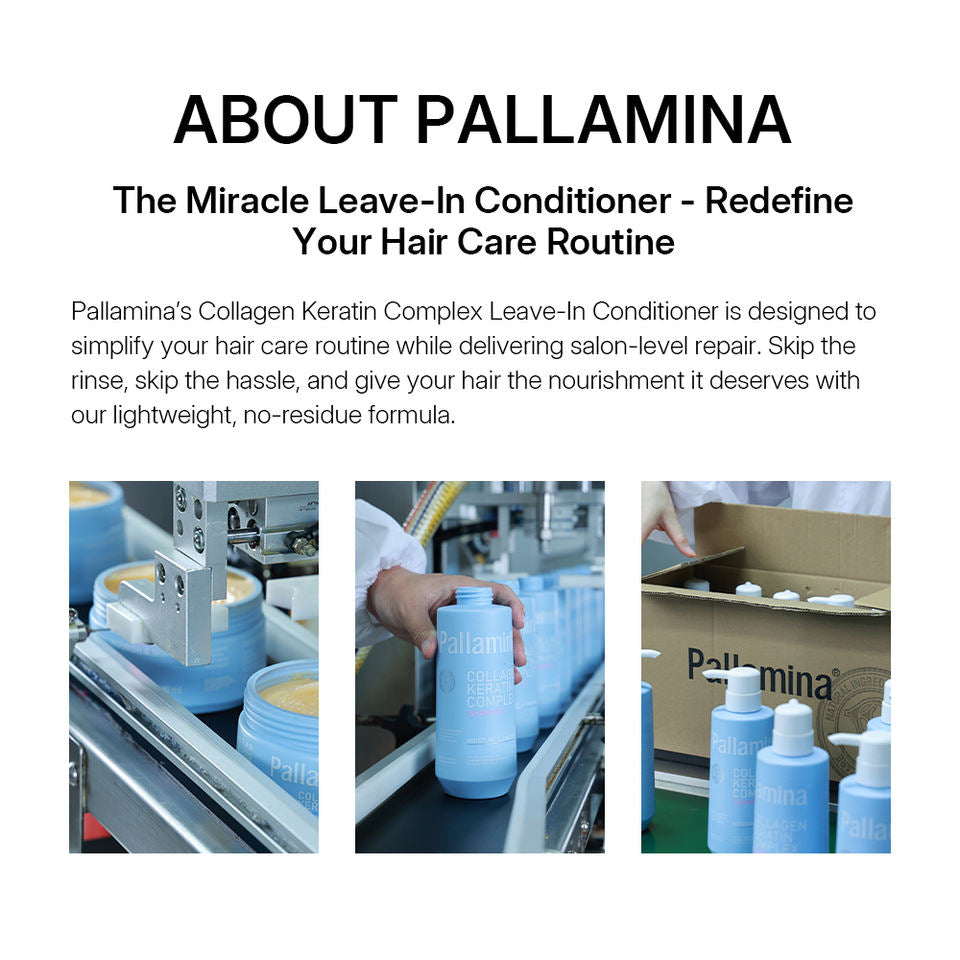 Pallamina Collagen Keratin Shampoo – Salon-Grade Moisturising Cleanser with Argan Oil for Damaged, Dry & Color-Treated Hair