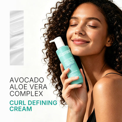Pallamina Curl Activator Cream Professional Curly Hair Styling Product For Moisture And Definition