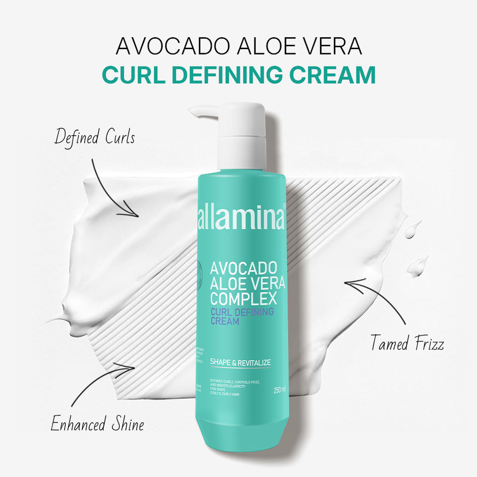 Pallamina Curl Activator Cream Professional Curly Hair Styling Product For Moisture And Definition
