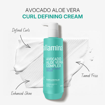 Pallamina Curl Activator Cream Professional Curly Hair Styling Product For Moisture And Definition