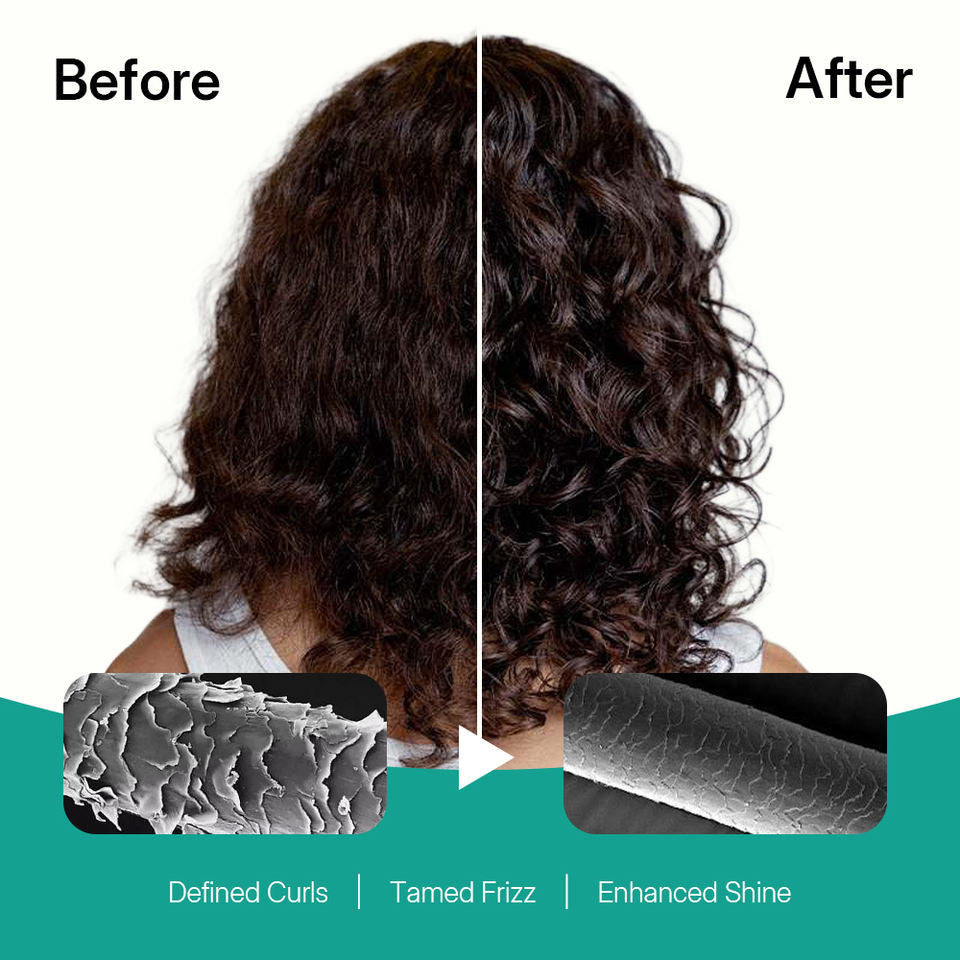 Pallamina Curl Activator Cream Professional Curly Hair Styling Product For Moisture And Definition